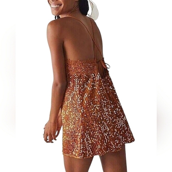 Free People Intimately Sequin Lace Dress - Picture 2 of 7